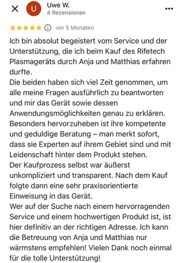 Bewertung Uwe W