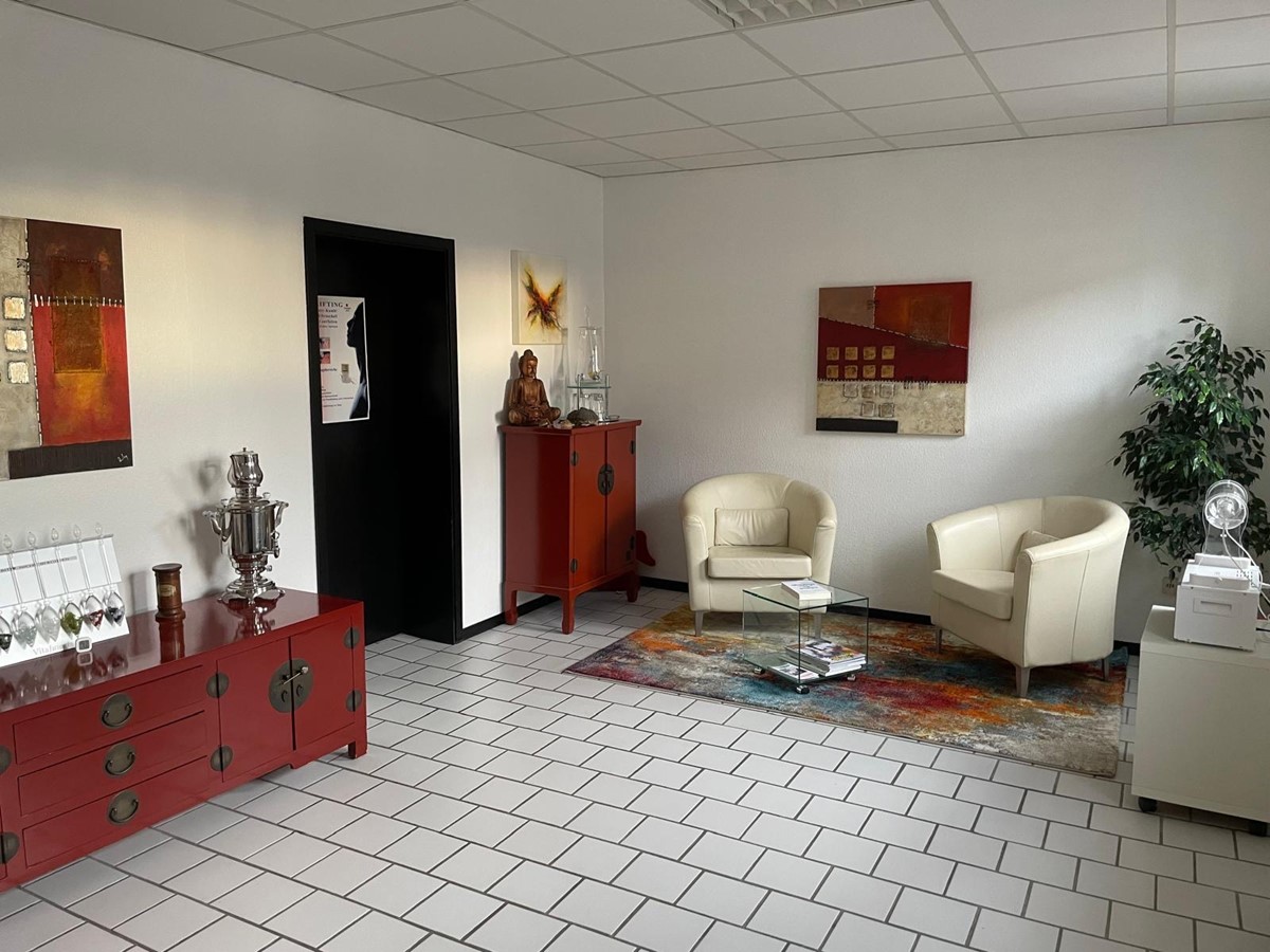 Wartezimmer der Naturheilpraxis Anja Vogt in Krefeld